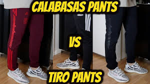 Adidas Yeezy Calabasas Track Pants Sizing Vs Adidas Tiro Pants