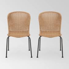 Soft comfy seat chair sofa cover snugly gamer chair lazy lounger large bean bag. Spinnaker Set Of 2 Wicker Boho Dining Chairs Light Brown Christopher Knight Home Target