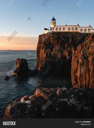Turnberry castle is a fragmentary ruin on the coast of kirkoswald parish, near maybole in ayrshire, scotland. Neist Point Lighthouse Image Photo Free Trial Bigstock
