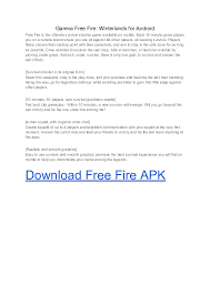 Pdf Garena Free Fire Kalahari For Android Gameloop Game Loop 7 1 Academia Edu
