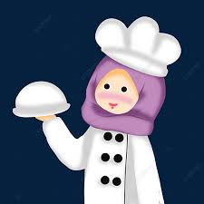 Keren 30 gambar chef wanita berhijab kartun chef png vector psd and clipart with transparent download 10 pesona yulita pese di 2020 kartun gambar menggambar orang. Muslimischer Chef Mit Lila Hijab Muslim Lila Koch Png Und Psd Datei Zum Kostenlosen Download