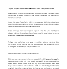 Bab 1 pemimpin dan kepimpinan dalam sistem demokrasi di malaysia 240807. Langkah Memupuk Amalan Membaca Sakk Kal