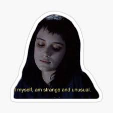 I think i'll do beetlejuice himself next. I Am Alone Stickers Redbubble