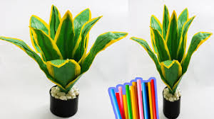 Check spelling or type a new query. Cara Membuat Tanaman Hias Lidah Mertua Dari Sedotan Kreatif Straw Flowers Youtube