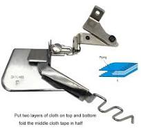 Single Needle Shirt Yoke Attachment with Piping for 4 or 5 Thread  Industrial Overlock Sewing Machine Side Seam Folder Binder - AliExpress