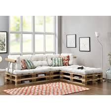 Paletten sofa kissen günstig kaufen eba. En Casa Palettenkissen Tasartico Palettensofa 3 Sitzer Palettenmobel Inkl Kissen Lehnen Und 6 Paletten Weiss Online Kaufen Otto