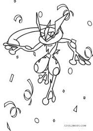 Greninja coloring page from generation vi pokemon category. Free Printable Pokemon Coloring Pages For Kids