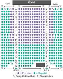 Seating Chart Algonquin Arts Theatre