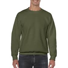 Gildan is known for their exceptional quality at great prices. Gildan 18000 Heavy Blend Adult Crewneck Sweat Military Green 1