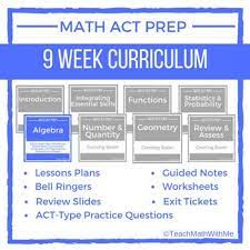 Have You Been Tasked To Lead An Act Prep Class Check Out This Math Curriculum Act Prep Act Math Curriculum Lesson Plans