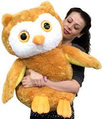 Big Plush Personalized Giant Teddy Bears And Custom Large Stuffed Animals Big Stuffed Owl 26 Inches Tall Premiu Plush Animals Big Plush Large Stuffed Animals
