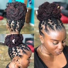 Twisted Loc Bun Locs Hairstyles Short Locs Hairstyles Dreadlock Styles