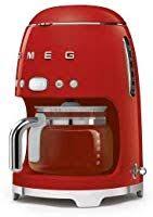 Amazon Com Smeg 1950 S Retro Style Coffee Maker Machine Red Kitchen Dining Cafetiere Filtre Cafetiere Programmable Cafetiere