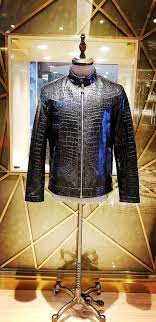 Genuine Alligator Skin Jacket And Luxury Alligator Skin Jacket For Men Jackets Leather Jacket Men Mens Fur Coat