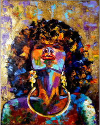 Artwork African Woman Art Black And White Pin On Vladyartshop On Etsy