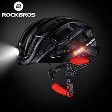 Rockbros Bicycle Helmet With Integrally Molded Led Lights Men Women 57 62cm In 2020 Cycling Helmet Helmet Bike Helmet