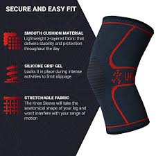 Uflex Athletics Knee Compression Sleeve Support For Running