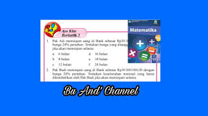 Misalnya seperti hitung deret, vigural, numerik, penalaran analitik, dan masih banyak lagi yang lainnya. Ayo Kita Berlatih 6 2 No 1 5 Matematika Kelas 7 Bab 6 Aritmetika Sosial Hal 83 86 Youtube
