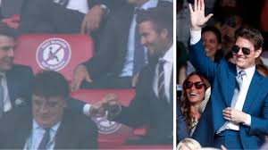 Tom has been pretty busy when it comes to getting married over the years. Euro 2020 Final Tom Cruise S Fist Bump To David Beckham After Shaw S Goal Gets Twitter Talking Watch Marketshockers