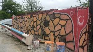 Tas Duvar Duvar Resim Cizim