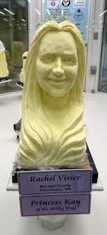 You butter believe it, the princesses are complete! 👑🧈✨ The carvings of  Princess Kay of the Milky Way and her court are now finished! Stop by to  see the sculptures