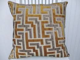 Grey Gold Velvet Pillow Cover 18x18 Or 20x20 Or 22x22 Geometric Decorative Throw Velvet Decorative Pillow Decorative Pillow Covers 18x18 Velvet Pillow Covers