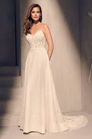 Spaghetti Strap Lace And Corset Bodice A Line Wedding Dress With Sweetheart Neckline Bodice Wedding Dress Trendy Wedding Dresses Mikaella Bridal