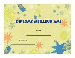 A la recherche de diplome de sportif à imprimer ? Diplome Du Meilleur Ami Vierge A Imprimer Gratuitement