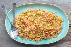Salade De Boulgour Tomatee Au Thermomix Yummix Recette Salade Boulgour Recette Salade Boulgour