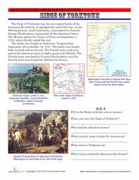The Siege Of Yorktown Worksheet Education Com Siege Of Yorktown Teaching Us History Social Studies Education