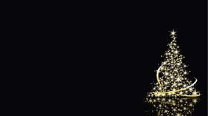 Golden Christmas Tree Design With Stars Black Dark Background Image Jpg 1600 900 Xmas Wallpaper Christmas Wallpaper Backgrounds Christmas Wallpaper