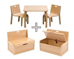 Kindersitzgruppe Mit Truhenbank Und Deckelbremse Diese Kindersitzgruppe Holz Ist Qualitativ Sehr Und Hochw Kindersitzgruppe Kindertisch Und Stuhle Kindertisch