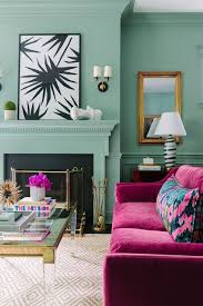 More results for pink and green decor. Green Living Room And Fireplace With Fuchsia Pink Sofas Pink Sofa Living Room Vibrant Living Room Fresh Living Room
