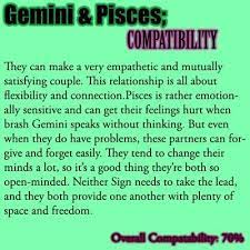 They'll have a ton of fun, laugh a lot, but it may not deepen into a heartfelt bond. Pisces And Gemini Quotes Quotesgram Gemini And Pisces Gemini Quotes Pisces Gemini Compatibility