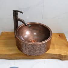 cangler hand hammered copper bathroom