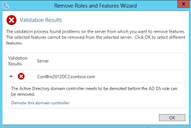 Remove Active Directory Domain Services Level 100 Microsoft Docs