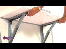 2 Seater Space Saving Wall Mounted Foldable Metal Garden Seat Bench Youtube Wallmountedtable Wall Mounted Table Folding Walls Wall Table