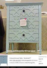 Beautiful glass and iron coffee table. Threshold Accent Table Cheap Online