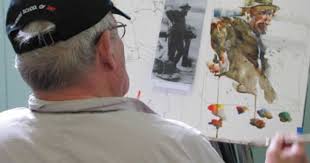 The Watercolour Log Charles Reid At Stow 5 11 May 2013 Charles Reid Watercolor Portraits Watercolor Painting Youtube