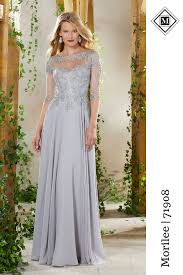 Figure Flattering Special Occasion Gown Featuring A Sheer Beaded And Embroidered Bodice Special Occasion Gowns Mother Of The Bride Dresses Formal Dresses Long
