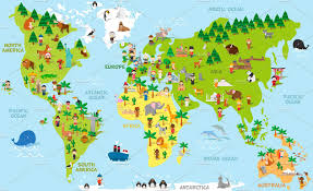 free blank printable world map for kids children pdf
