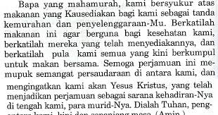Doa bukan ilmu, dan bimbingan doa bukan pengajaran. Doa Sebelum Makan Katolik Blog Pendidikan