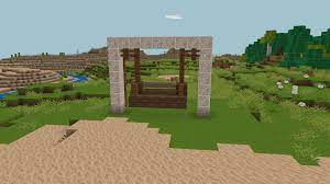 Wooden Swing In Realmcraft Minecraft Inspo Minecraft Houses Minecraft