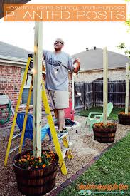 This is a project well worth diying! Diy Sturdy Planted Posts I Should Be Mopping The Floor
