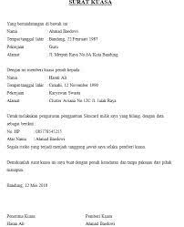 Format surat keterangan domisili dan cara pembuatannya lawand biodigest. Contoh Surat Kuasa Yang Baik Dan Benar Berbagi Berbagai Cara