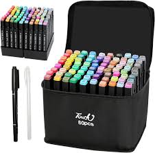 80 Color Dual Tip Alcohol Markers Set