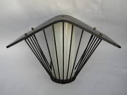 Retro Mid Century Eames Vintage Architectural Porch Light Sconce