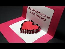 Apply glue all over one side of the red card stock paper and stick the white paper (22 x 11 cm) over it. Ideas For Making Homemade Valentines Day Cards Novocom Top