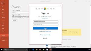 Powerpoint 2016 Signing In To Powerpoint Youtube