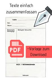 Texte Zusammenfassen Leicht Gemacht Struktur Fur Kinder Und Jugendliche In 2020 Deutsch Lernen Lernen Lernstrategien
